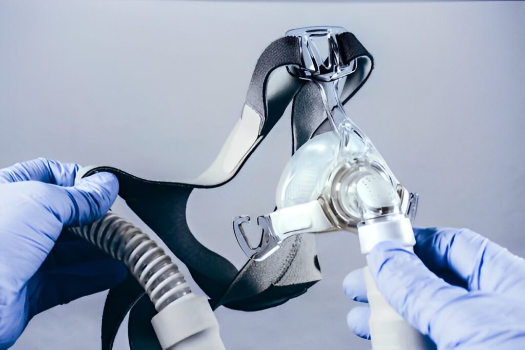 A picture of a nasal CPAP mask