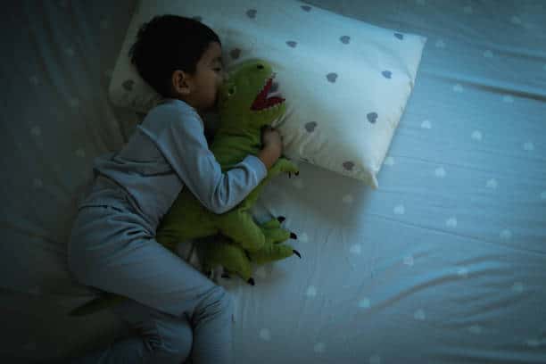 A picture of a boy sleeping